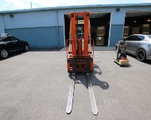 Nissan 6,950 lb. Sit-Down Propane Forklift, Model Enduro 80 with 3-Stage Mast, Side Shift, Aprox.