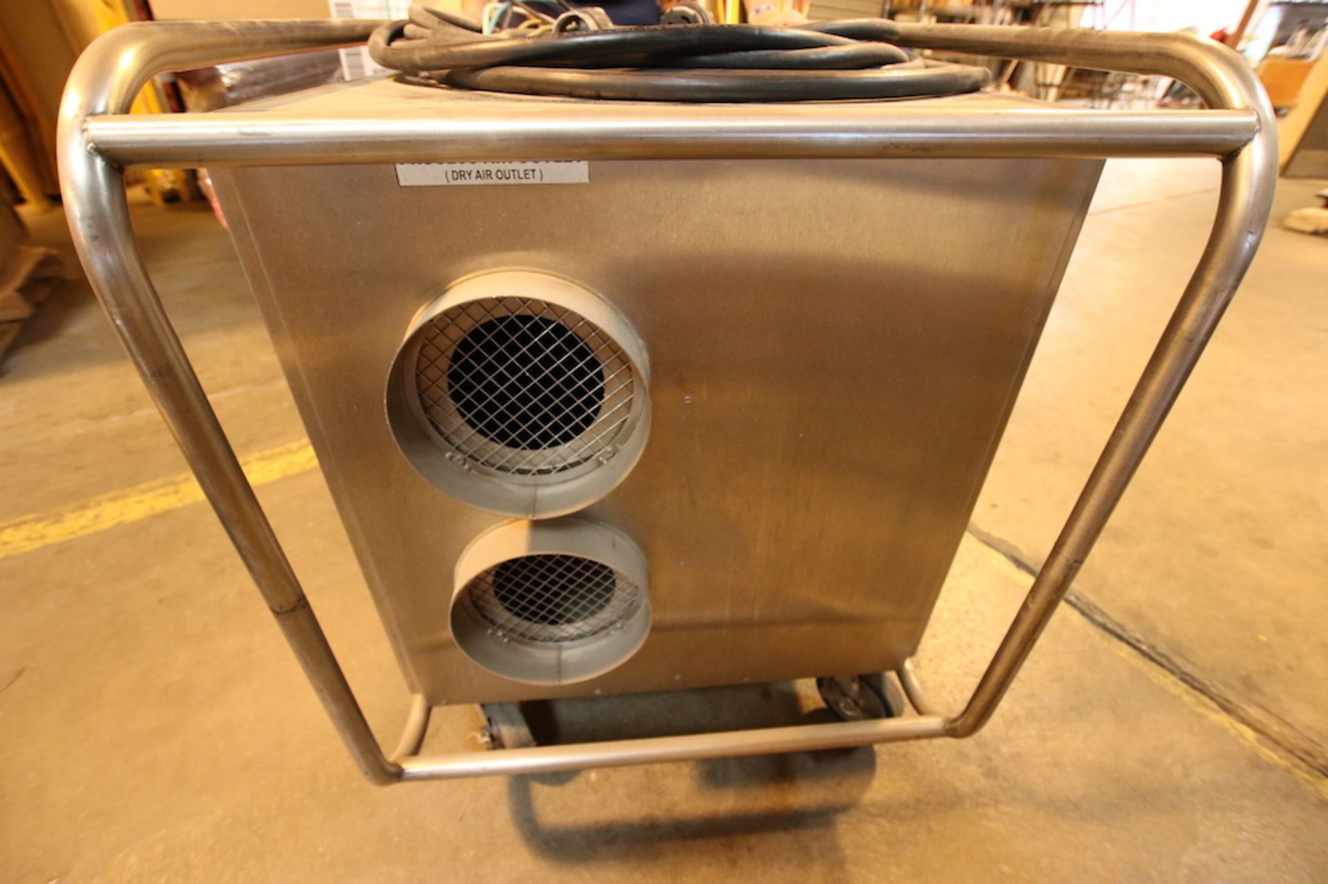 Air Quest Systems Portable Desiccant Dehumidifier, Model AQS-1200, S/N , Mounted on Casters,1 - Image 4 of 4