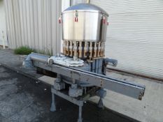 Horix Rotary Filler, Model HBV-2849, S/N 87, Last on Energy Shot 4oz Bottles. 28ct 1/4" Valves