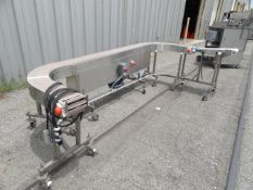 Keenline Conveyor, 16' x 7" Wide SS "U" Shape on Casters, Wash-Down, No Skid (Located in South