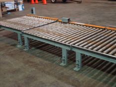 Lantech Conveyor, 51" Wide, Heavy Duty Pallet Conveyor, Three 5' & one 6' Sections, No Skid (Located