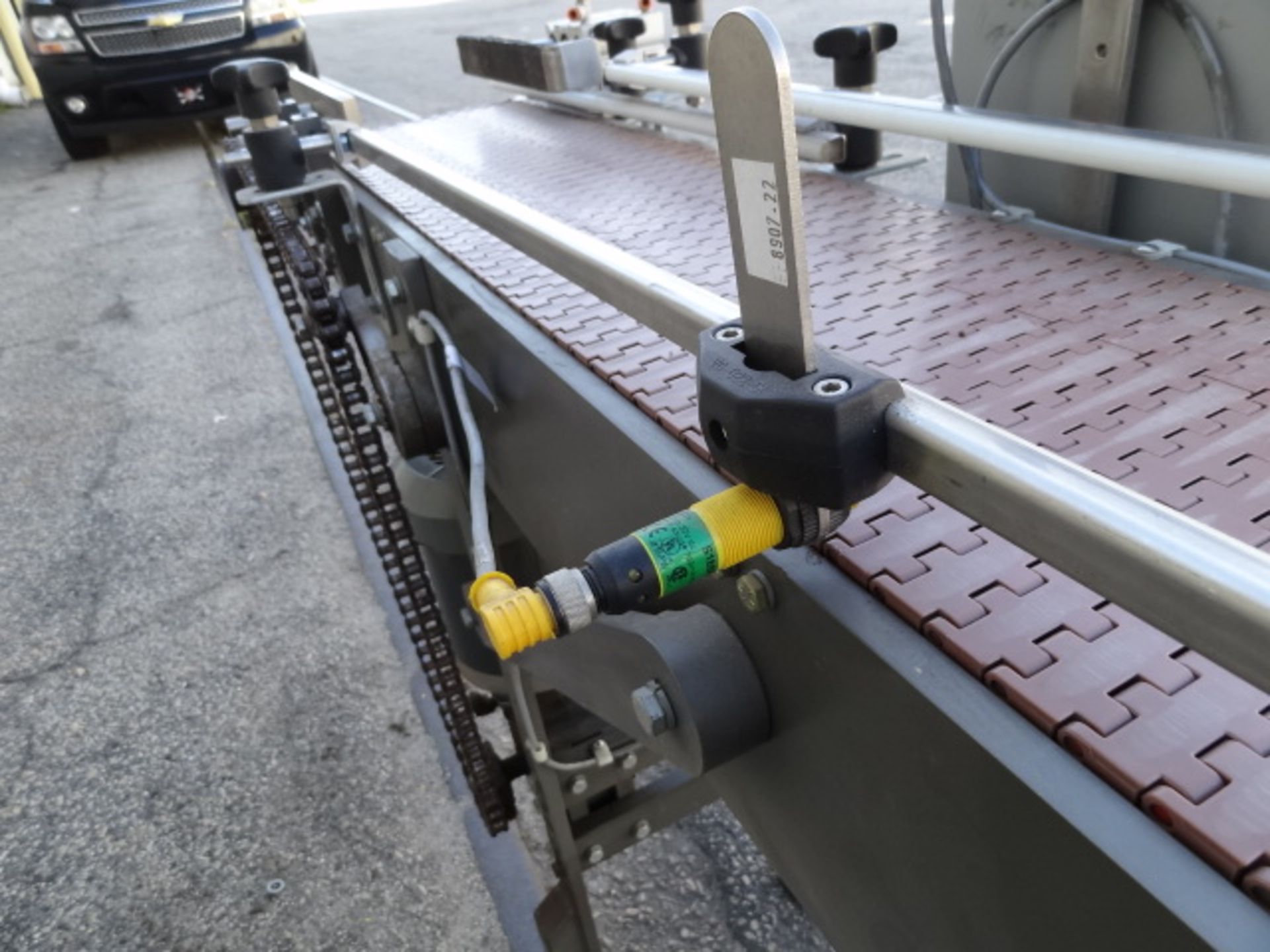 Douglas Conveyor, 11' x 9" x 33" Plastic Chain Height, Index Gate, Index Sensor, No Skid (Located in - Image 5 of 5