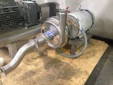 2006 Wright SS Centrifugal Pump, S/N 061506008,10HP, 2" IN 2-1/2" OUT(Located in North Carolina #
