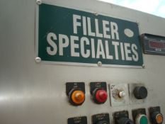 Filler Specialties Filler, Model GWFS248R, S/N 18695, Half Gal, Snap, No Bowl, Chute etc,1" Valve, 7