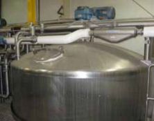 Feldmeier 6,000 Gallon Vertical Single Wall Batch Mixing Tank, S/N N-313-00, Stainless Steel