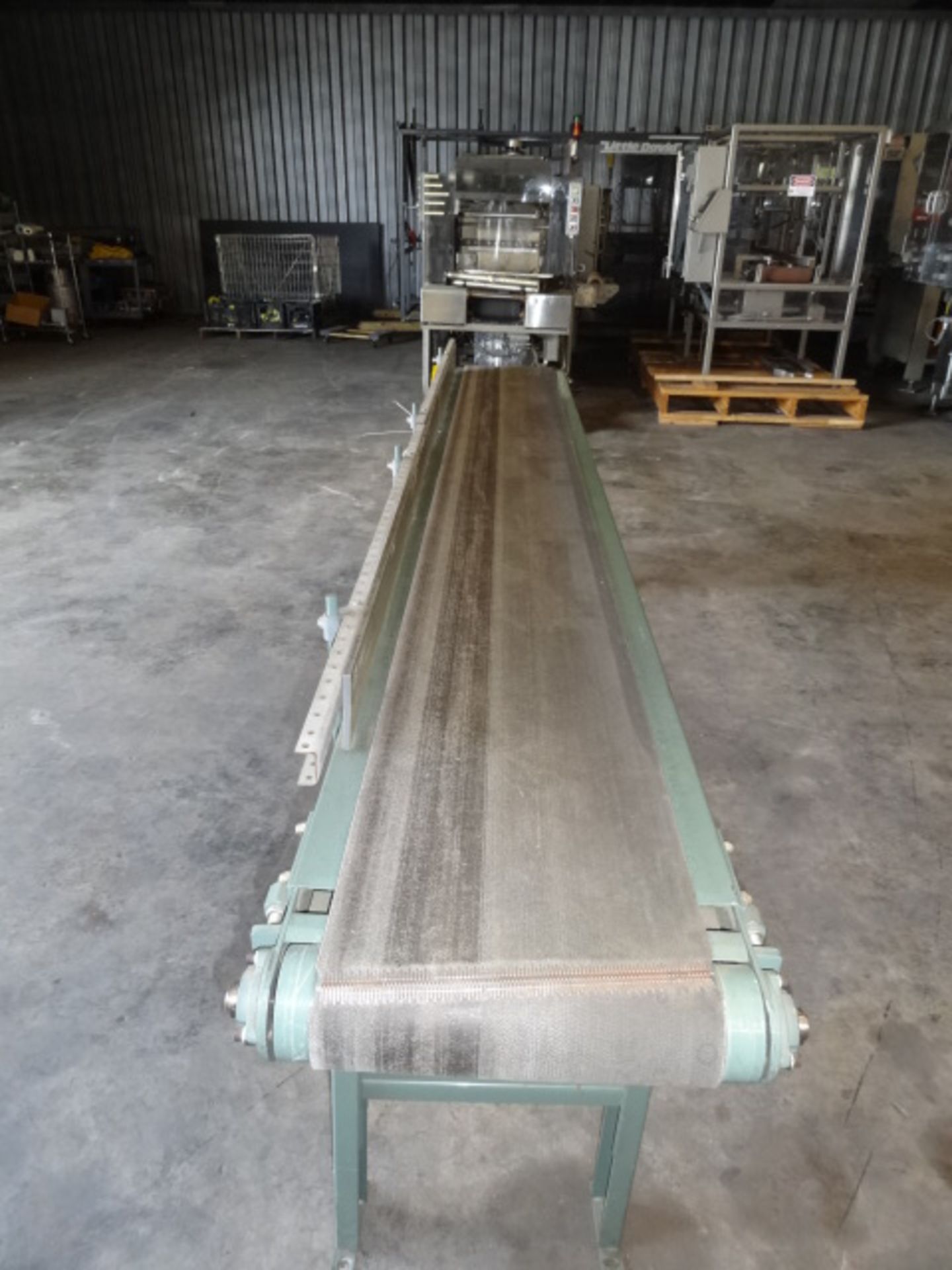 Hytrol Conveyor, Power Belt with Gear Box Drive and Speed Control -- 132" x 14", No Skid (Located in - Image 4 of 5