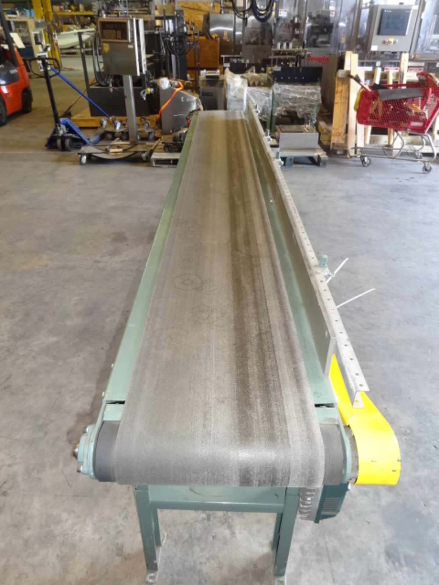 Hytrol Conveyor, Power Belt with Gear Box Drive and Speed Control -- 132" x 14", No Skid (Located in - Image 2 of 5