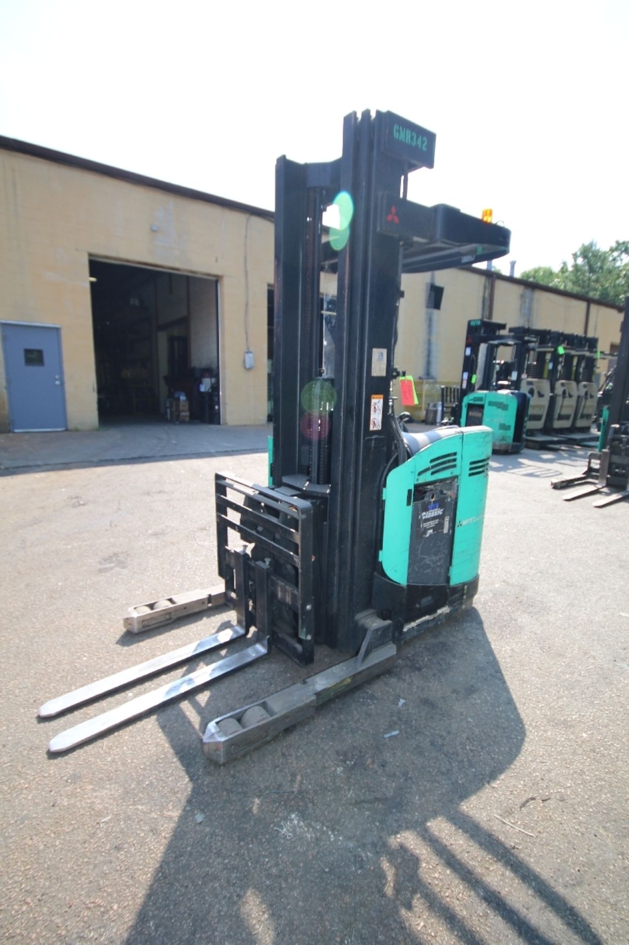 Mitsubishi Stand-Up Narrow Aisle Reach Forklift, M/N EDR15N, S/N 3DR3622715, 3,000 lb. Lifting - Image 2 of 7