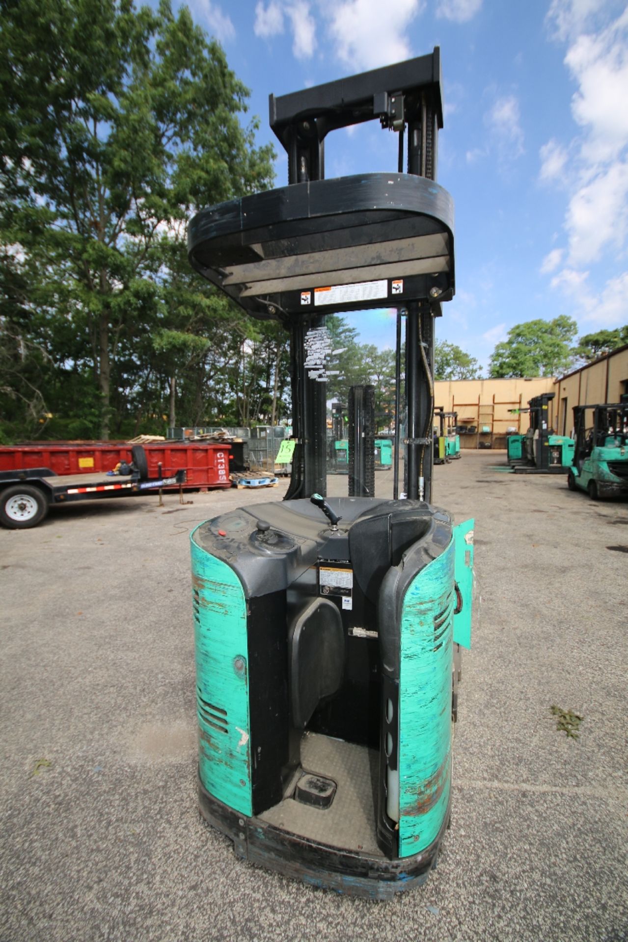 Mitsubishi Stand-Up Narrow Aisle Reach Forklift, M/N EDR15HN-36V, S/N 6SR3740708, 2,250-4,000 lb. - Image 3 of 5