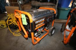 Generac GP5500 Portable Gas Power Generator Set, Model 0059396, S/N 7263957A, Running Watts 5500,