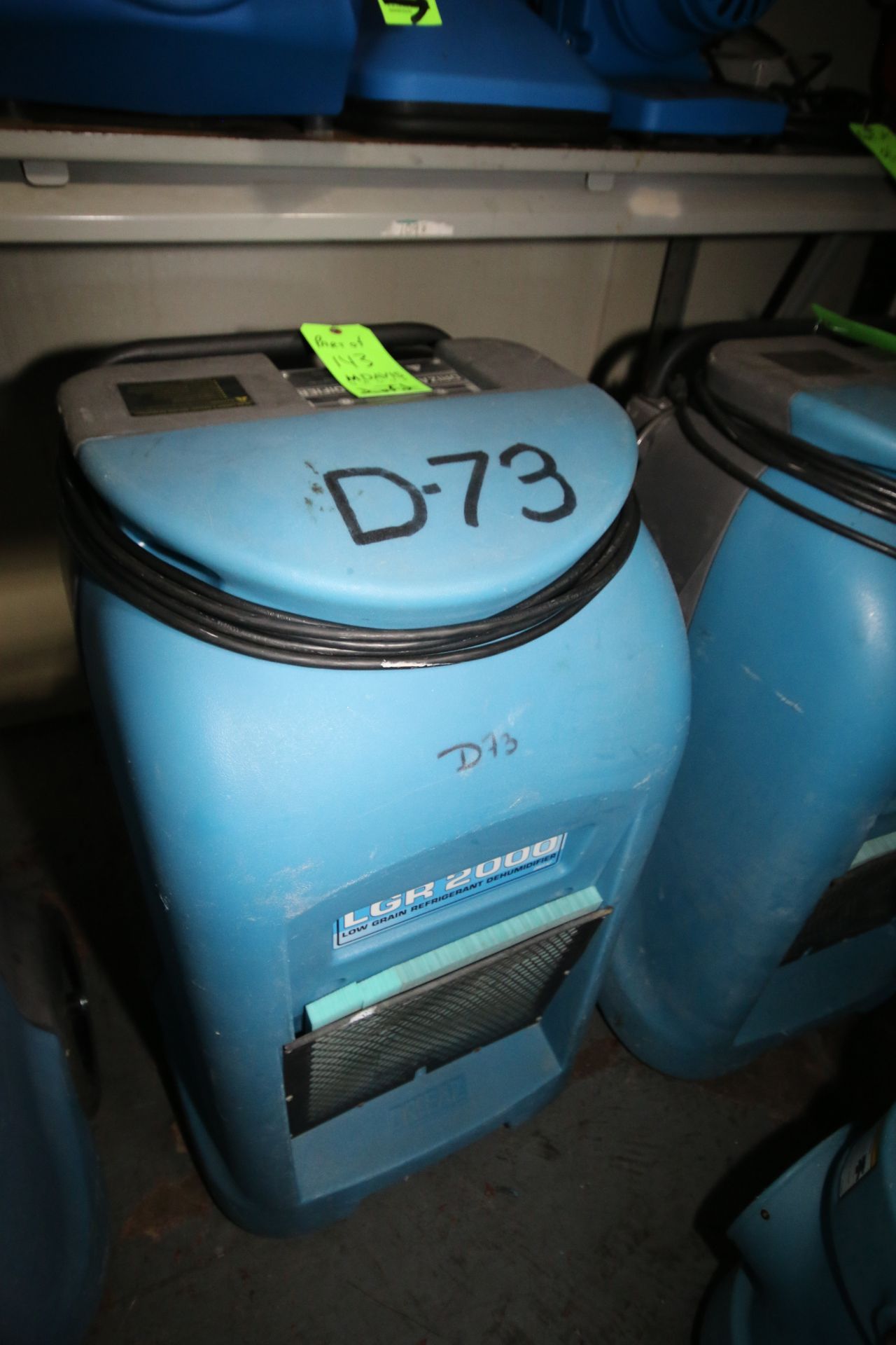 Dri-Eaz Drizair LGR2000 Low Grain Refrigerant Dehumidifiers, Model F232, S/N 04183 & S/N 14568 (Unit - Image 2 of 2