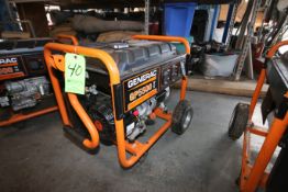 Generac GP5500 Portable Gas Power Generator Set, Model 0059396, S/N 7263953A, Running Watts 5500,