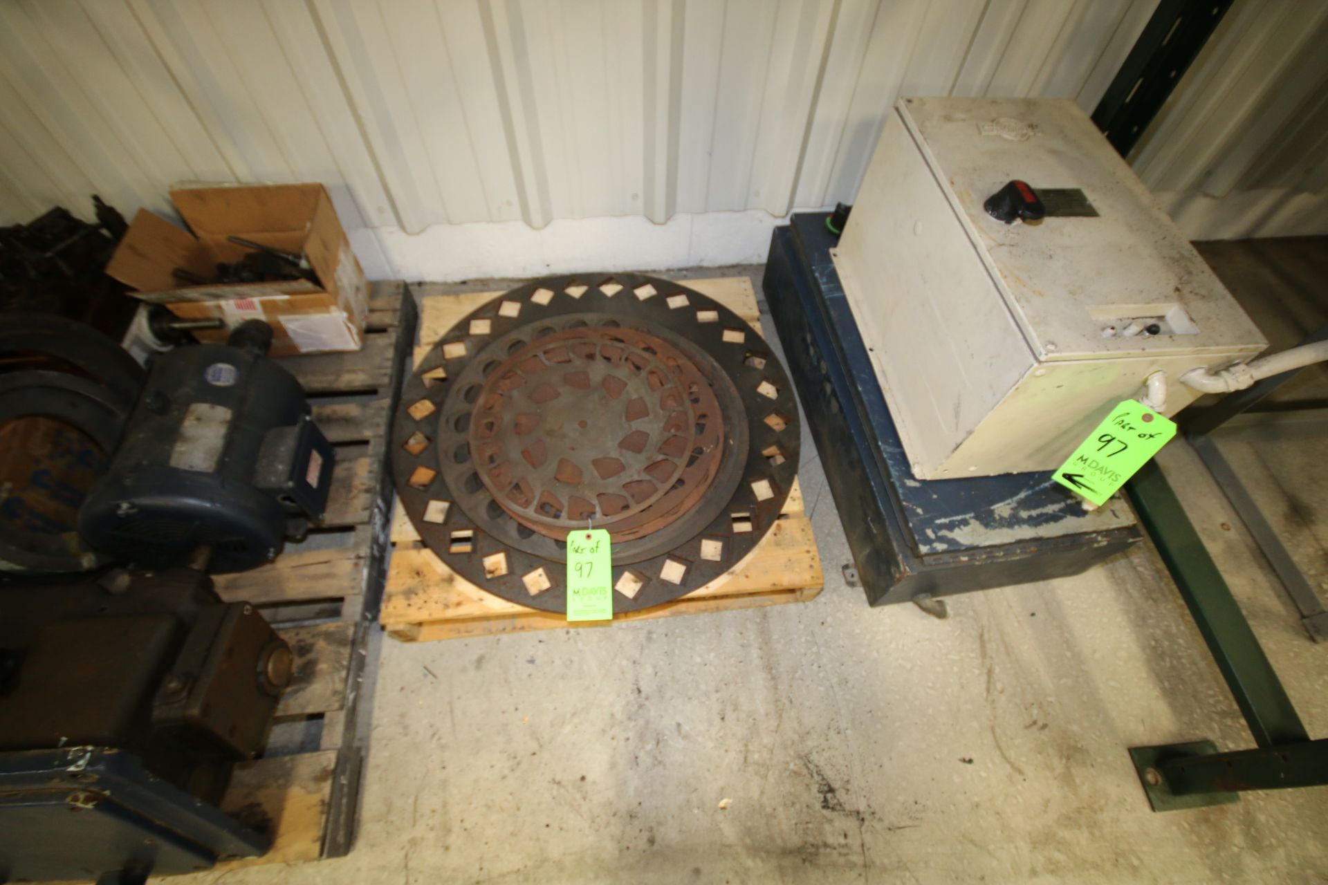 Assorted Miscellaneous Blanchard Parts including: Grinder Plates, Control Boxes, Variable Speed - Image 3 of 4