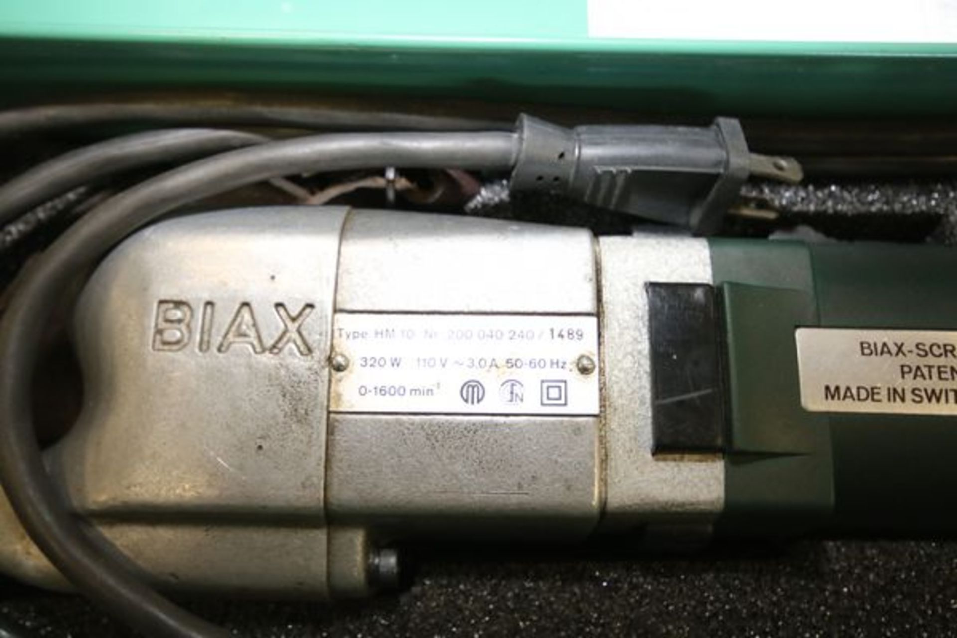 Biax Flaker, Type HM10, S/N 200040 240/1489, 110 V with Case - Image 2 of 2