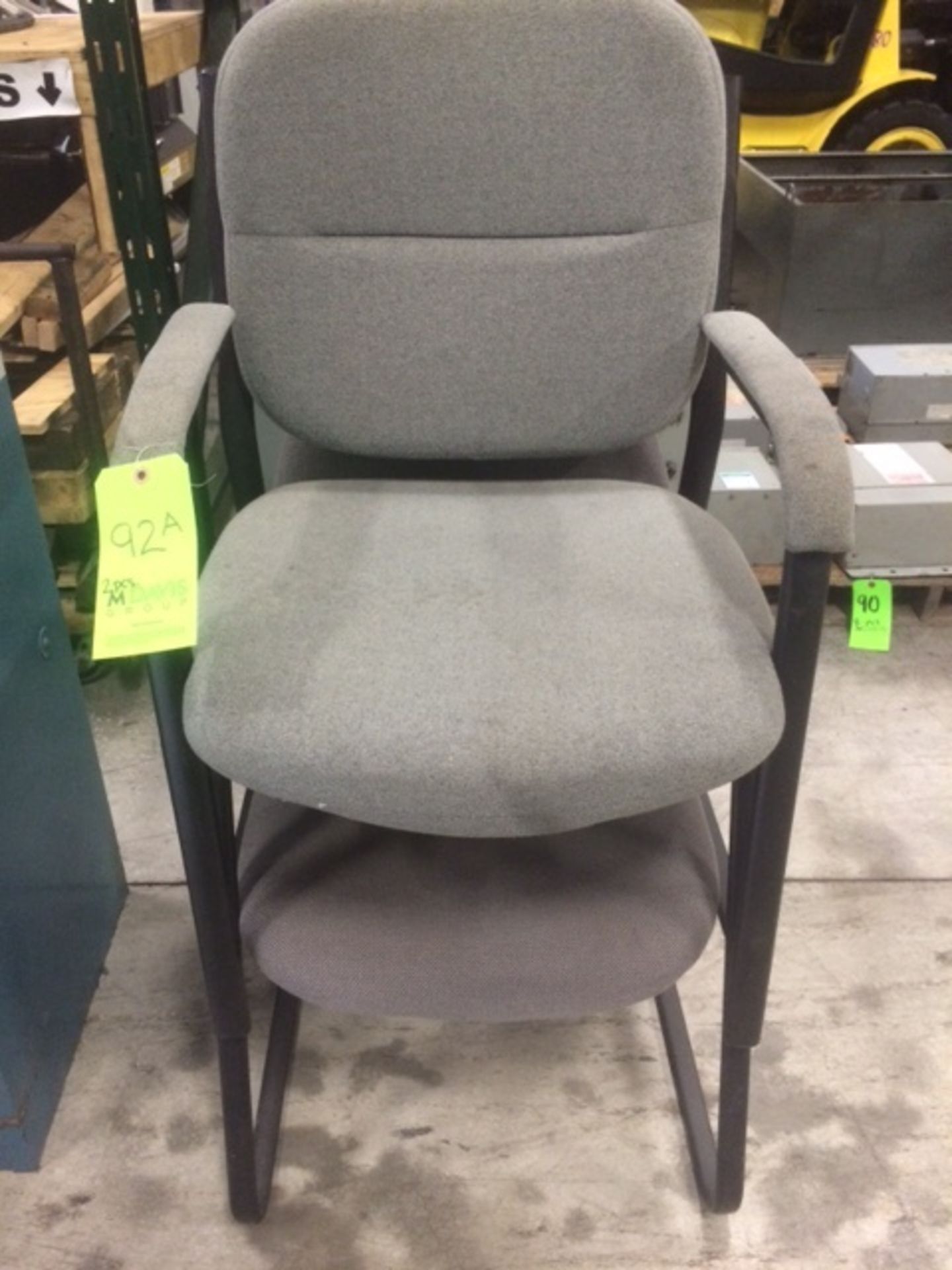 Grey Office Chairs - Image 2 of 2