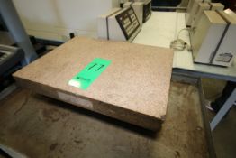 Starrett 24" L x 18" W x 3" Thickness Granite Surfaced Plate, Grade A with 2-Door Cabinet