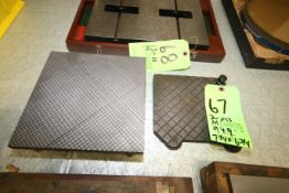 (2) Aprox. 9 x 9 and Aprox. 7-1/4 x 6-3/4 Lapping/Surface Plates