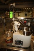 Buchi Rotavapor 150, M/N B-4945, S/N 225760, 220V, with Associated Glassware and Stands