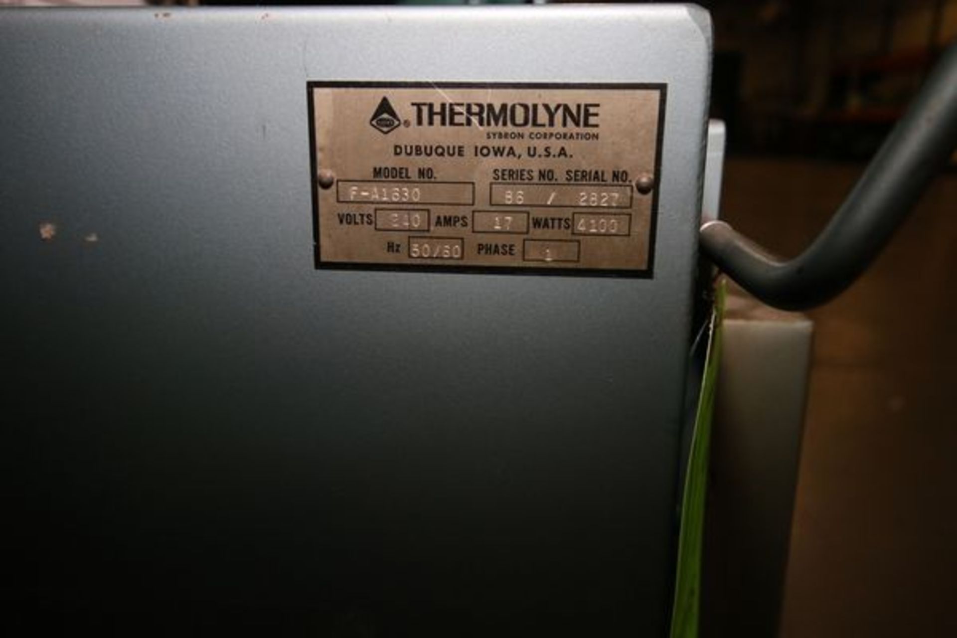 Thermolyne Lab Oven, M/N F-A1630, S/N 2827, 240V - Image 3 of 4