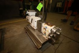 WCB Positive Displacement Pump, M/N 006, S/N 286139-01, with 1 1/2" S/S Clamp Type Head, with 2 hp