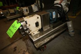 WCB Positive Displacement Pump, M/N 006, S/N 26190100, with 1 1/2" S/S Clamp Type Head, with 2 hp