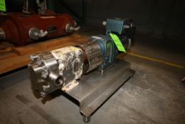 WCB Positive Displacement Pump, M/N 018, S/N 254656-00, with 1 1/2" S/S Clamp Type Head, with 2 hp