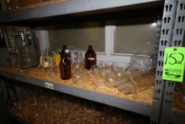 Lot of Assorted Lab Glassware, Including Fermintation Chamber, Kimax Beakers 500 mL-1000 mL,