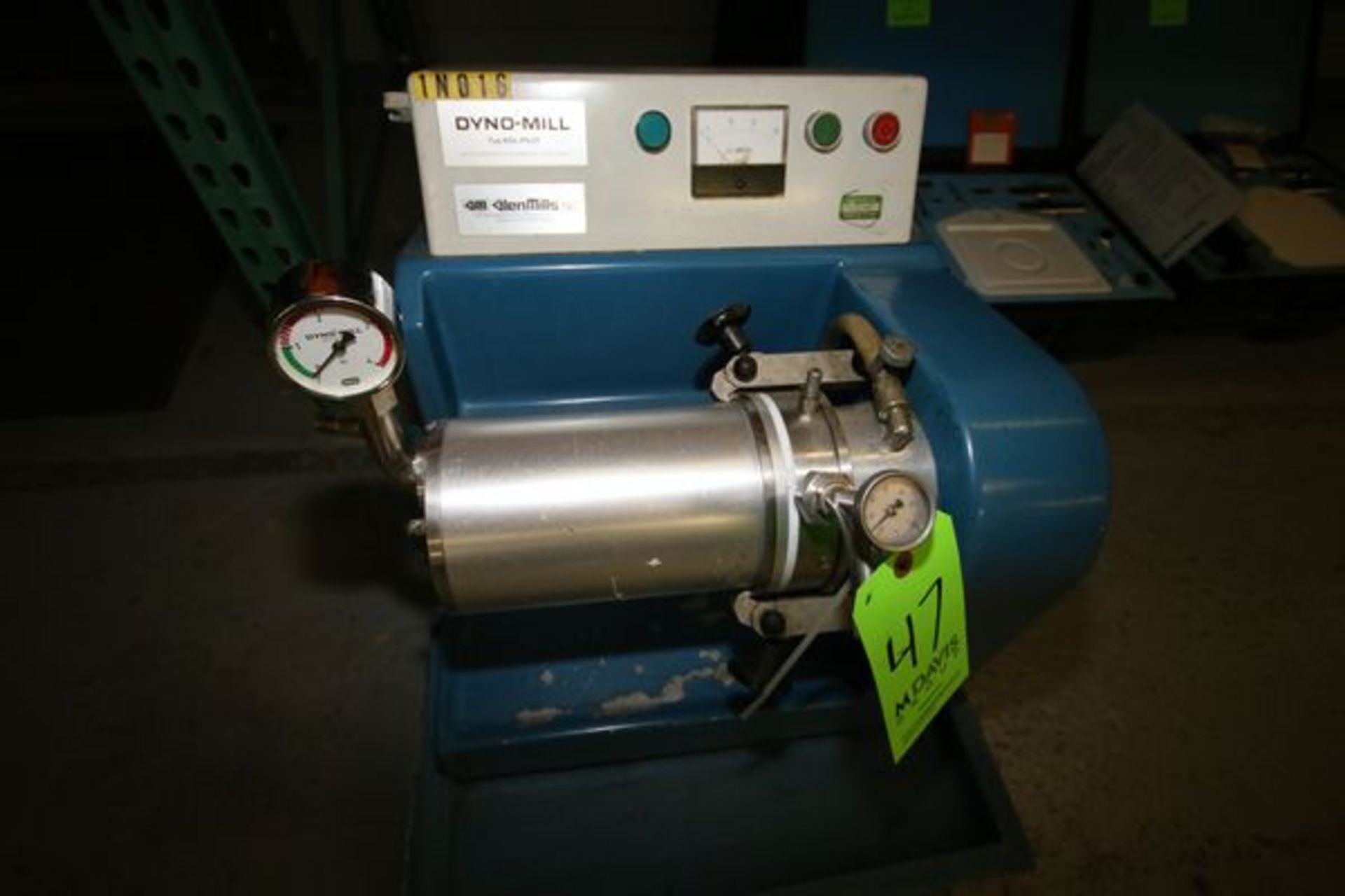 Dyno-Mill Pilot Horizontal Media Mill, Model KDL Pilot, S/N 920258, Mounted on Portable Cart 3 x - Image 3 of 4