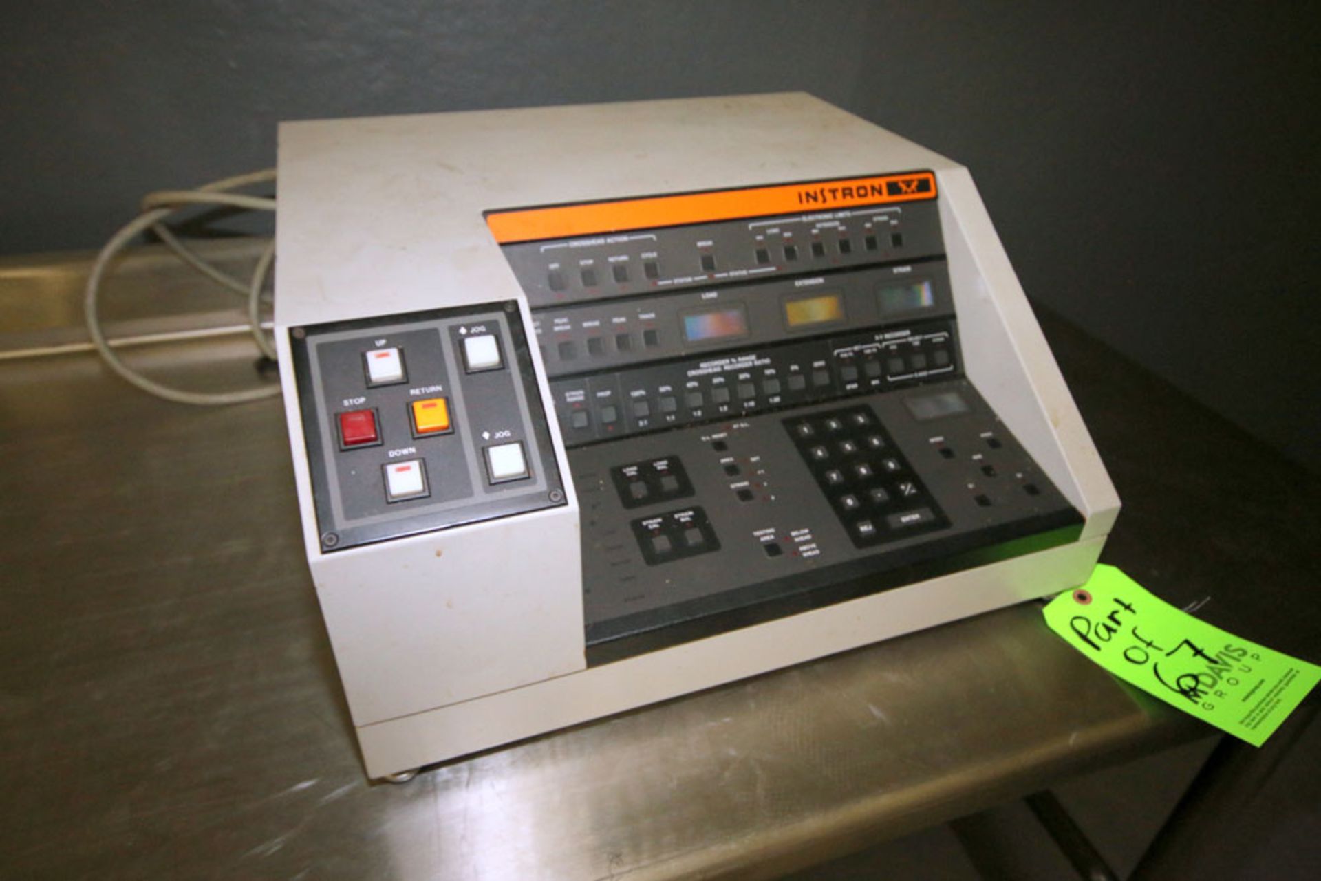 Instron Tensile Compression Tester, S/N 928, 2,000 Tension Load, with Data Recording Computer - Image 3 of 3