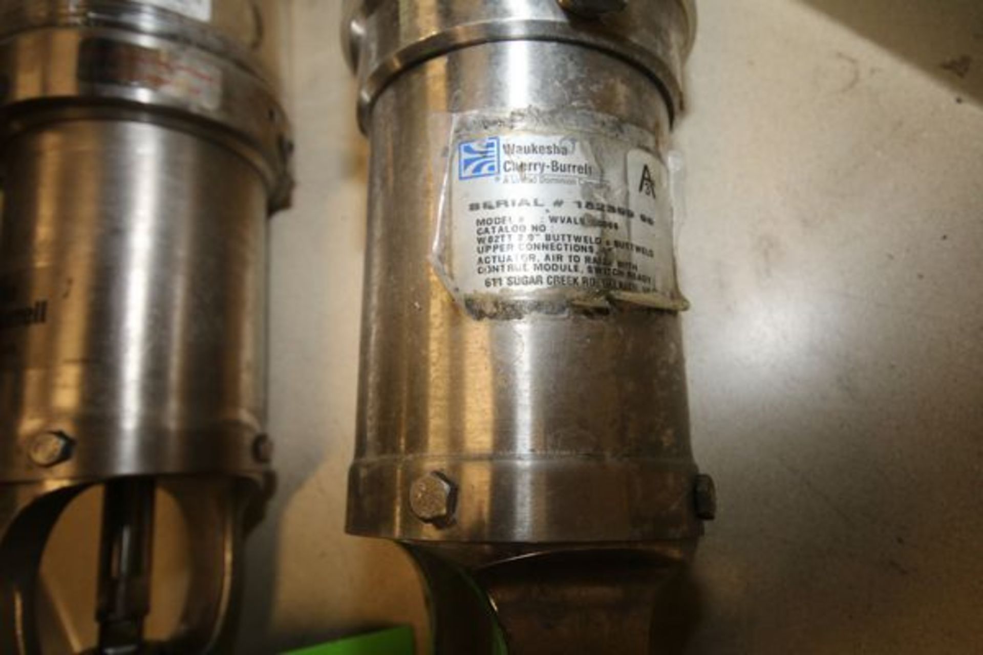 WCB Air Valves, (1) 2" Clamp Type, 3-Way, S/N 182399 96, Control Top and (1) 2" Clamp Type, 2-Way, - Image 2 of 4