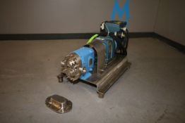 WCB 2 HP Positive Displacement Pump, Model 015, S/N 27686200, 1-1/2" Clamp-Type S/S Head, SEW 220/