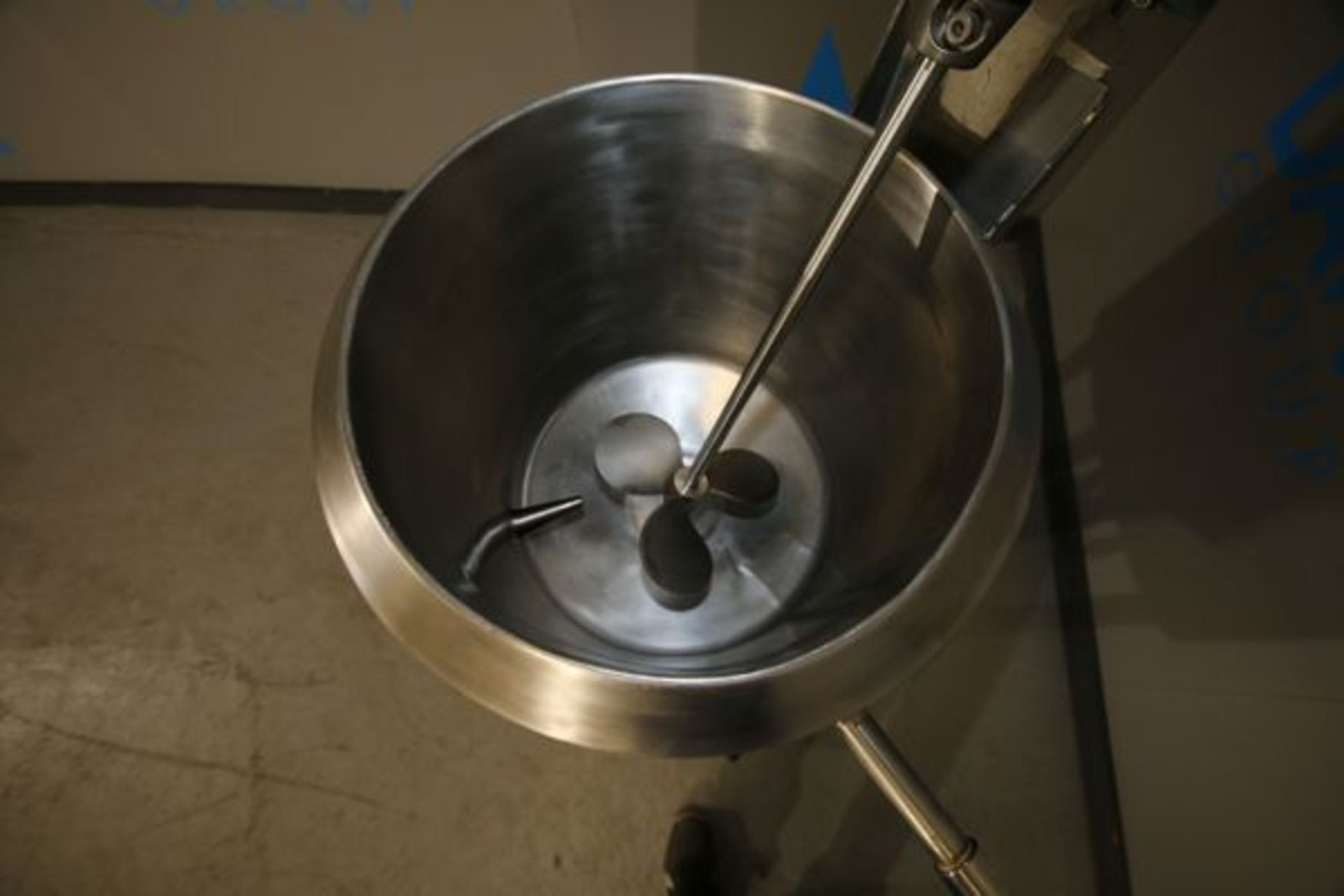 Feldmeier 20 Gallon Open-Top Sloped-Bottom Processing Tank, S/N E-563-98, Lightnin Prop Style Top- - Image 3 of 4