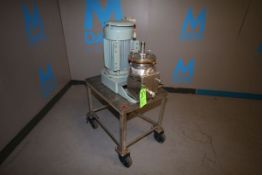 Premier Mill Portable S/S Colloid Mill, Model KCD, S/N CL4 – 0042, 4", Mounted on S/S Skid with
