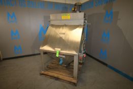 American Process Systems S/S 2-Compartment Powder Hopper, Model FBD, S/N 2083, Approx Front