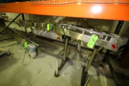 (3) Sections S/S Product Conveyor with Drive Motors, Arrowhead and Other MFGs, (1) Arrowhead Approx.