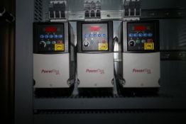 Allen-Bradley PowerFlex 40 VFDs, CAT #: 22B-D40N104, Series A, Motor Rating: 1.5kW/2.0 HP, Input:
