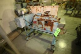 Sturtevant Portable Roll Crusher, Model 8 x 5, S/N 1518, Mounted on Skid with Wheels, 3" L x 7-1/