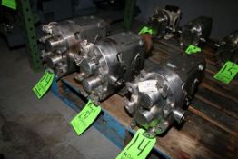 WCB Positive Displacement Pump Heads, Size 30, S/N 84831 SS; 92615 SS; 84833 SS; 1 1/2" S/S Clamp