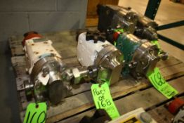 Positive Displacement Pump Heads, Includes (1) Waukesha PD Pump Head, M/N 15, S/N 114220, with