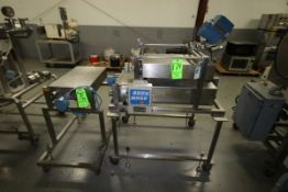 Mico Motion Mass Flow Center, M/N DL100S202SU, S/N 129236, Mounted on Portable S/S Skid, 1" Clamp