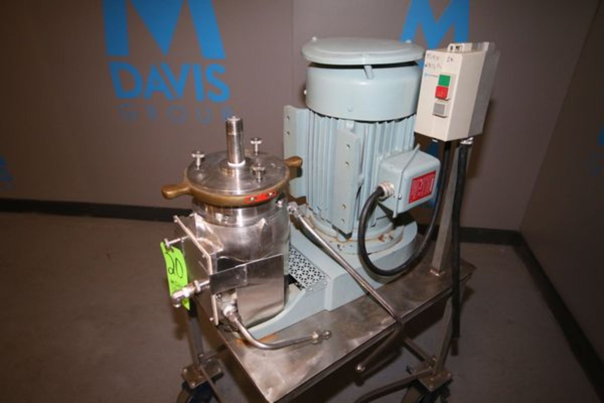 Premier Mill Portable S/S Colloid Mill, Model KCD, S/N CL4 – 0042, 4", Mounted on S/S Skid with - Image 3 of 3