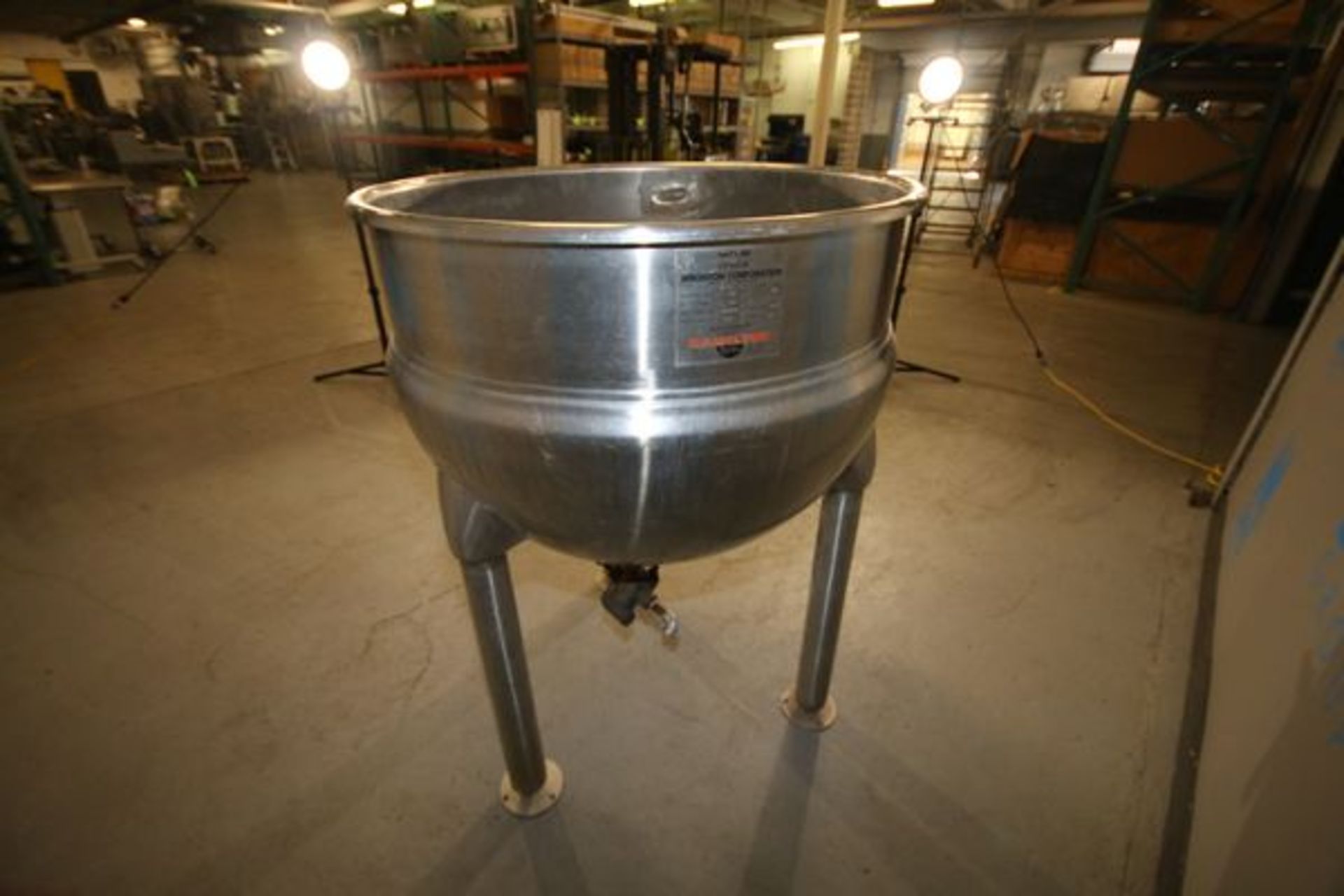 Hamilton Approx. 100 Gallon All S/S Jacketed Kettle, Model / Style SA, S/N C-8186-2, 90 PSI @ 320 - Image 4 of 5