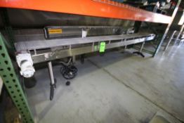 Approx. 143" L x 11" W S/S Product Conveyor
