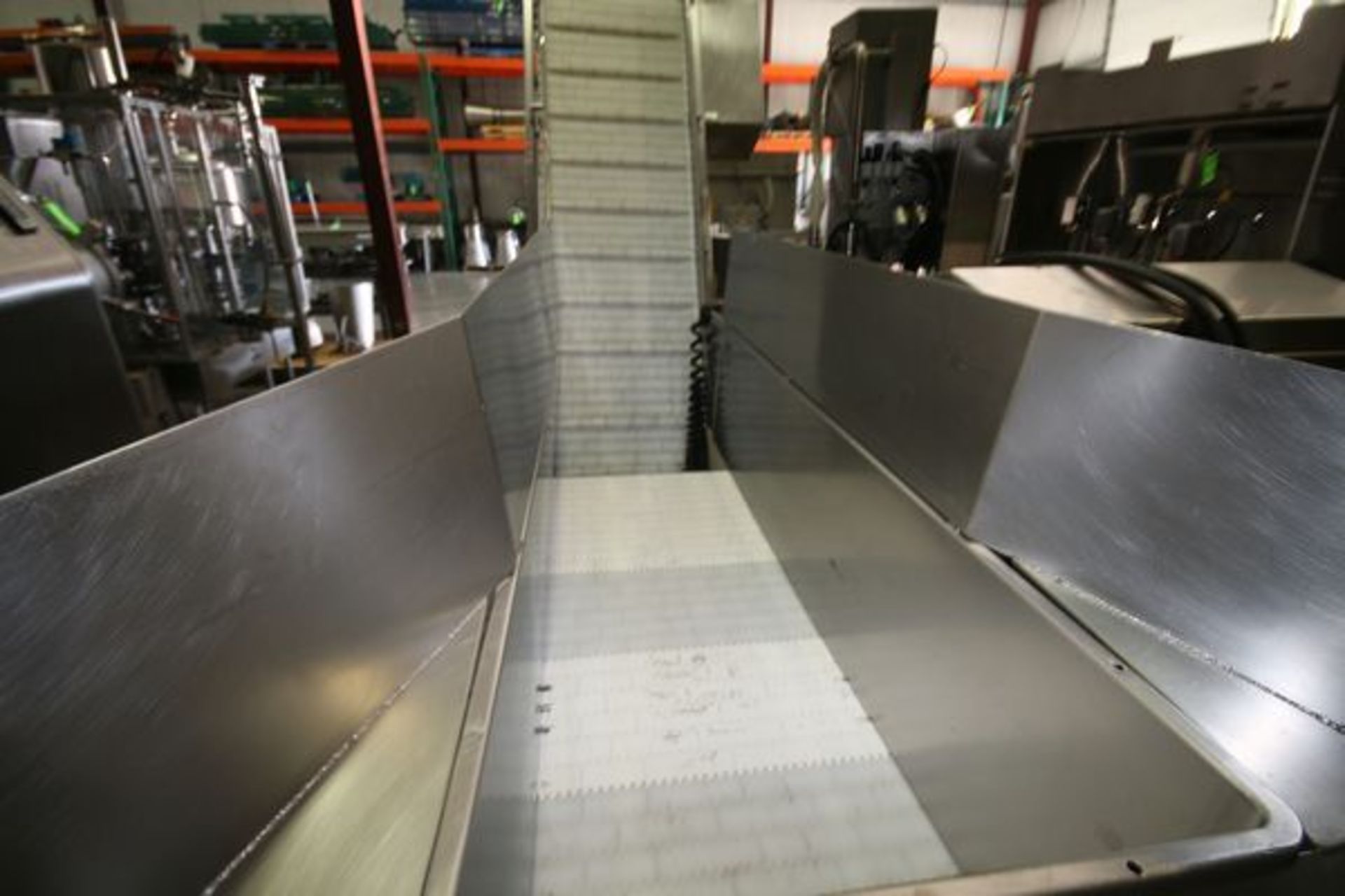 S/S Portable Product Hopper with Cleated Incline Conveyor (Product Elevating Conveyor), Mounted on - Image 3 of 3