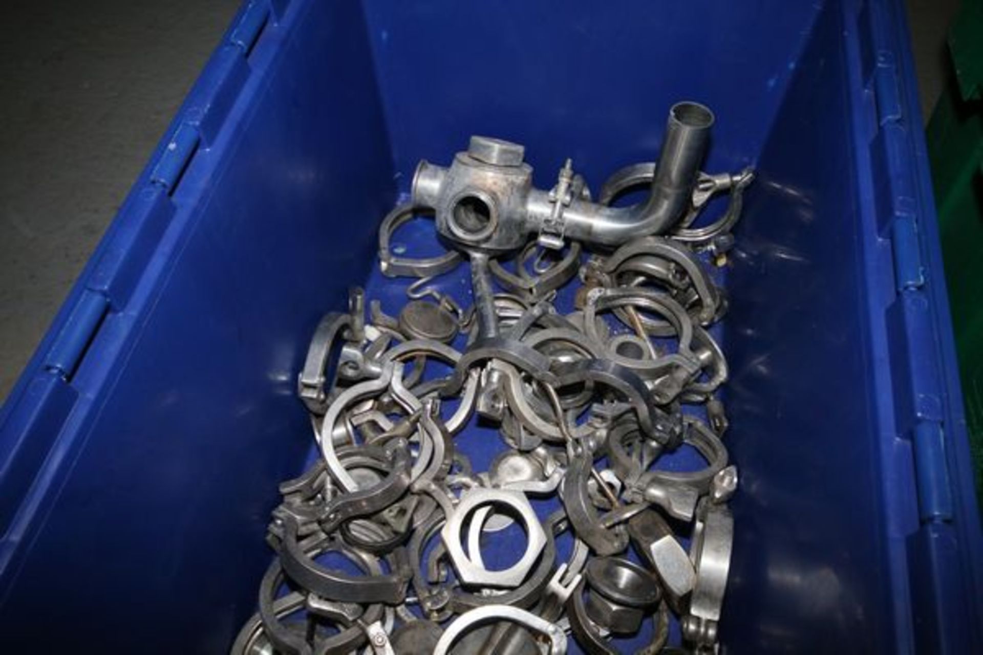 Lot of Assorted S/S Fittings, Including Clamps, Plugg Valves, and Other Fittings - Image 2 of 2