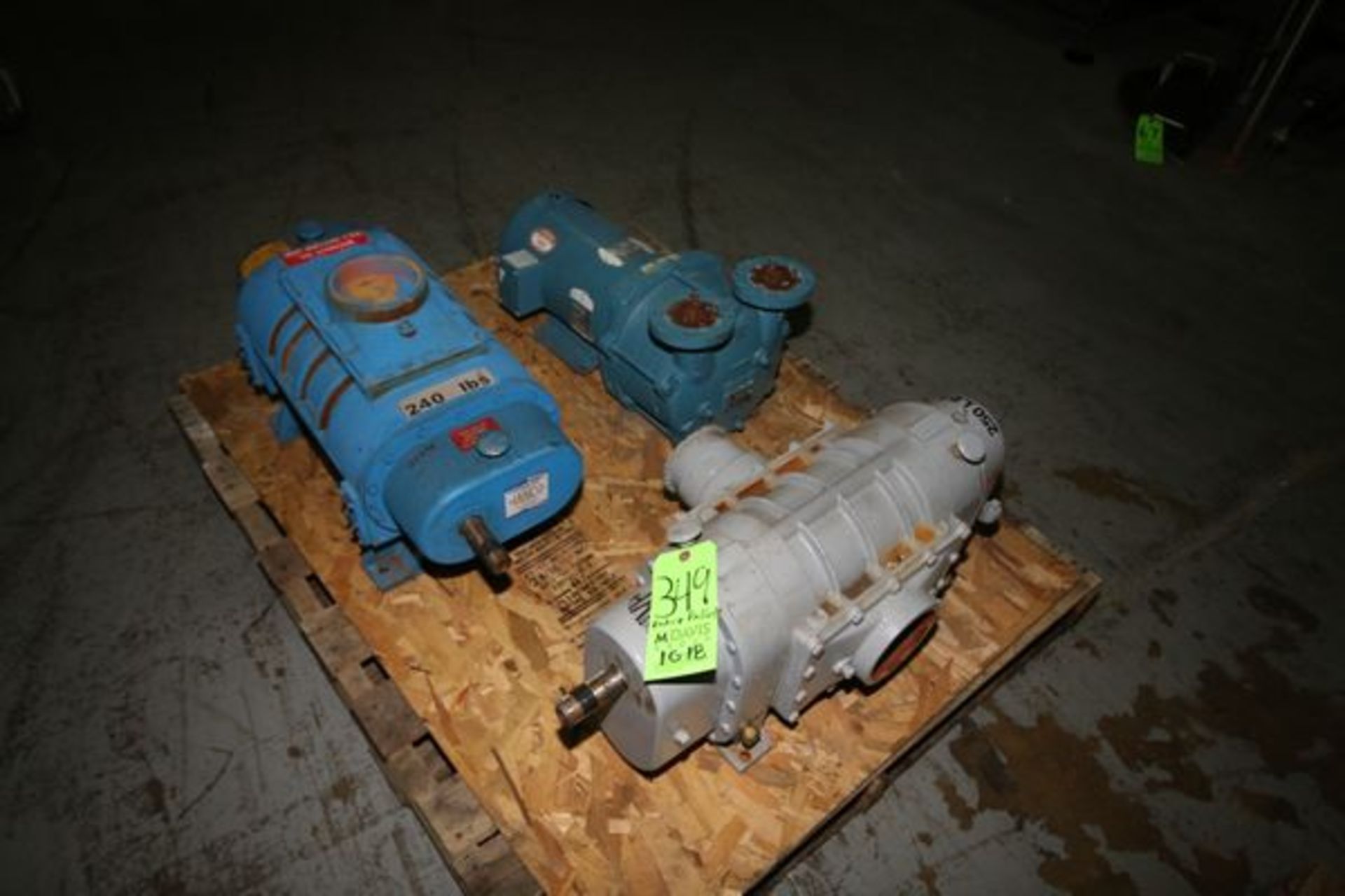 Pallet of Assorted, Hanco 4" Rotary Blower, #143211 (Utilzied with Cheese Curd System), Hanco 4"