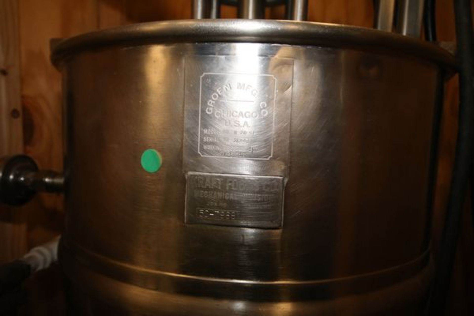 Groen Aprox. 20 Gal. Kettle, Model N20SP, 316L S/S, S/N 26448 - Image 4 of 4