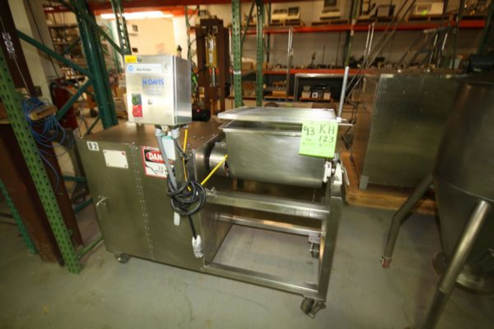 Twin Shaft Mixer, Aprox. 5 Cubic Ft., Stainless Steel, 2 hp Variable Speed Motor - Image 3 of 5