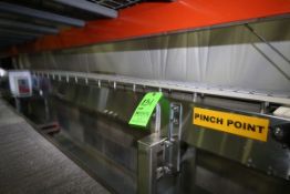 Approx. 115" L x 4 1/2" W S/S Product Conveyor, with Seco Bronco 2 Variable Speed Drive