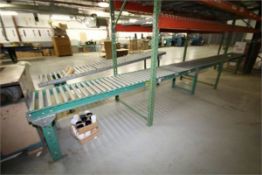 Automated Skate Conveyor Systems, Aprox. 78' x 21" wide with Legs and One Curved Section (NOTE: On